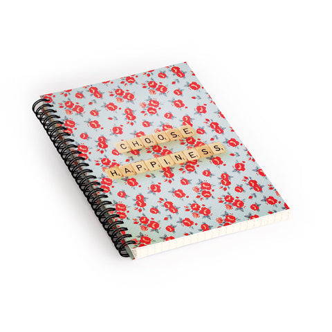 Happee Monkee Choose Happiness Spiral Notebook