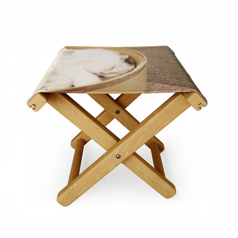 Happee Monkee Cute Sleepy Cat Folding Stool