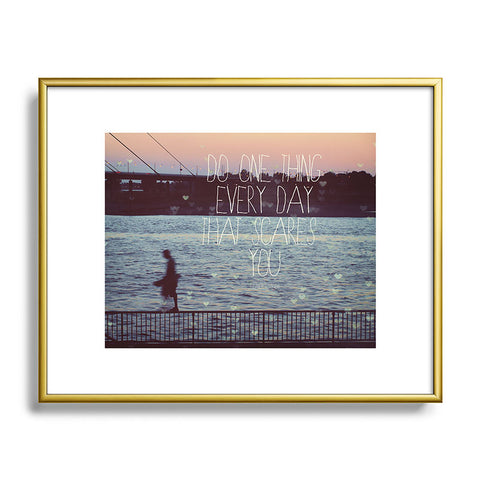 Happee Monkee Do One Thing Every Day Metal Framed Art Print