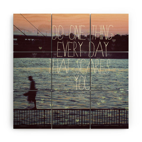 Happee Monkee Do One Thing Every Day Wood Wall Mural