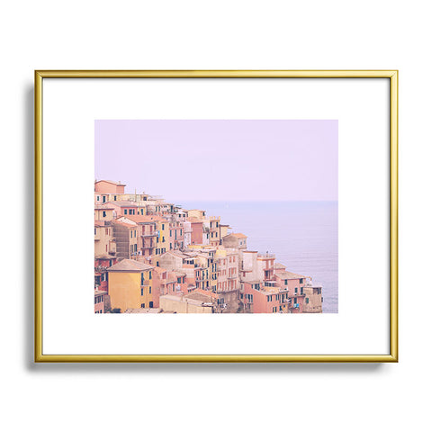 Happee Monkee Dreamy Cinque Terre Metal Framed Art Print