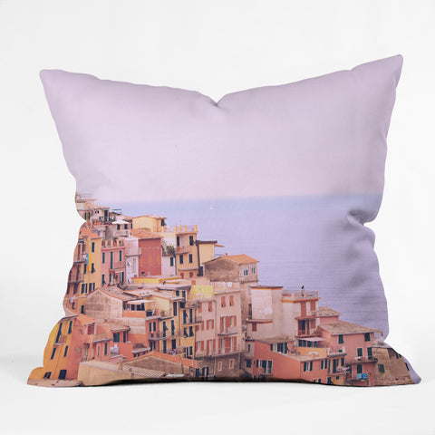 Happee Monkee Dreamy Cinque Terre Outdoor Throw Pillow