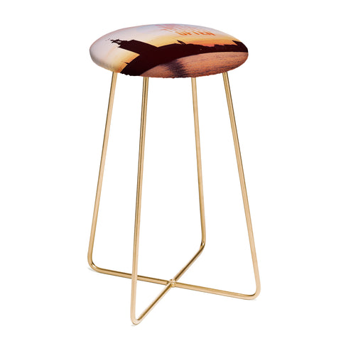 Happee Monkee Eat Well Travel Often Counter Stool