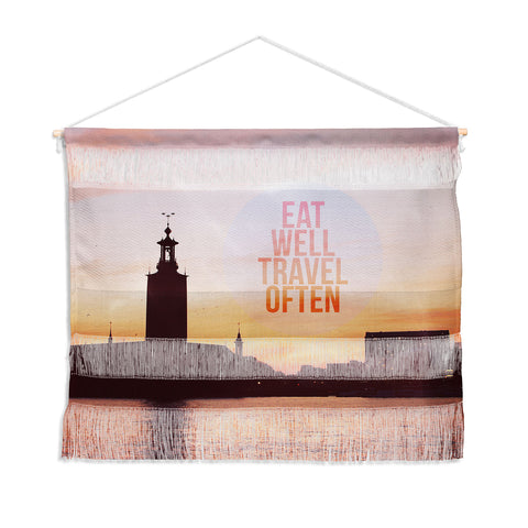 Happee Monkee Eat Well Travel Often Wall Hanging Landscape