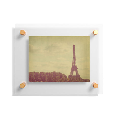 Happee Monkee Eiffel Tower Floating Acrylic Print
