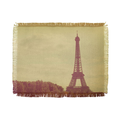 Happee Monkee Eiffel Tower Throw Blanket