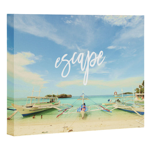 Happee Monkee Escape Beach Series Art Canvas