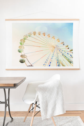 Happee Monkee Ferris Wheel Art Print And Hanger