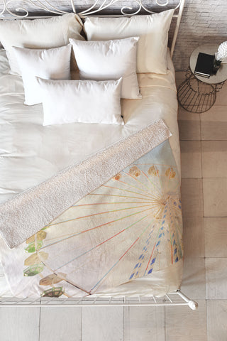 Happee Monkee Ferris Wheel Fleece Throw Blanket