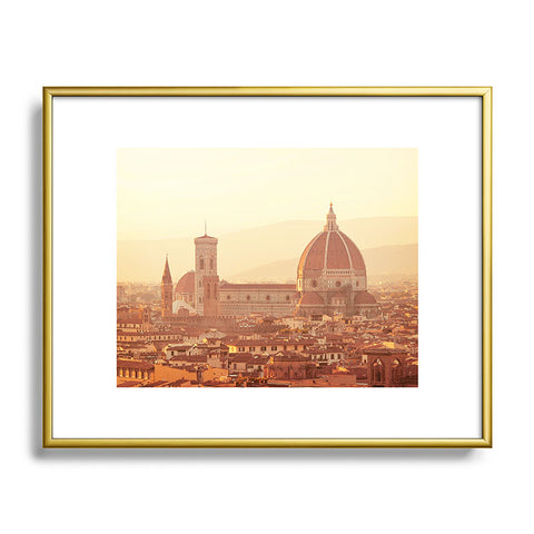 Happee Monkee Florence Duomo Metal Framed Art Print