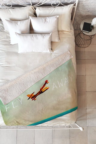 Happee Monkee Fly Away Fleece Throw Blanket