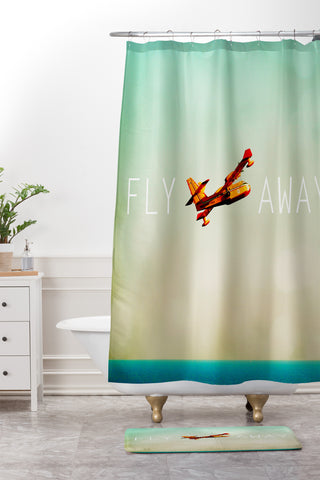 Happee Monkee Fly Away Shower Curtain And Mat
