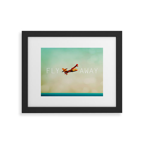 Happee Monkee Fly Away Framed Art Print