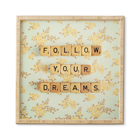 Happee Monkee Follow Your Dreams Framed Wall Art