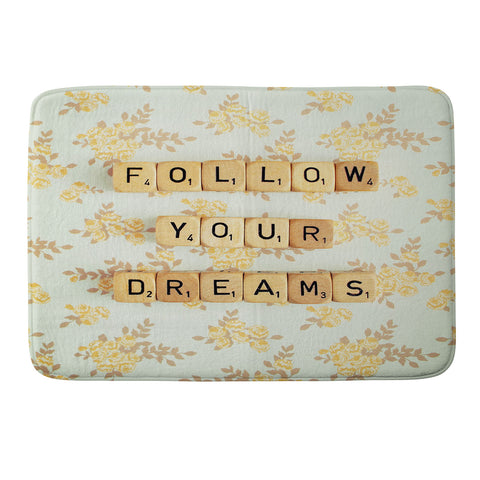 Happee Monkee Follow Your Dreams Memory Foam Bath Mat