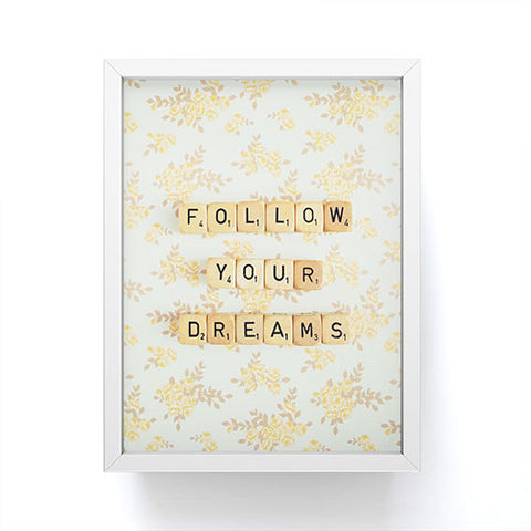 Happee Monkee Follow Your Dreams Framed Mini Art Print