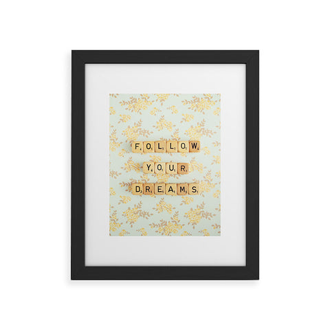 Happee Monkee Follow Your Dreams Framed Art Print