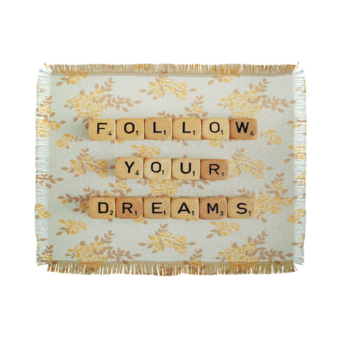 Happee Monkee Follow Your Dreams Throw Blanket