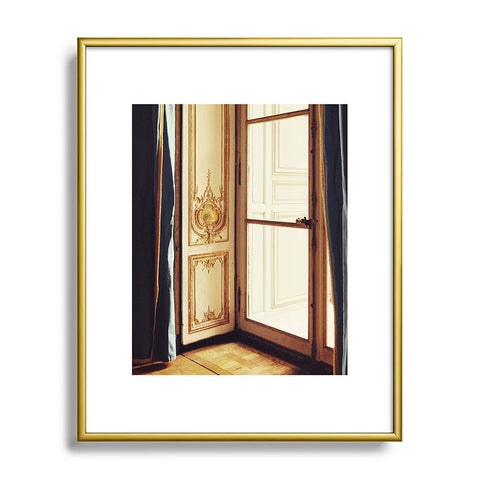 Happee Monkee French Doors Metal Framed Art Print