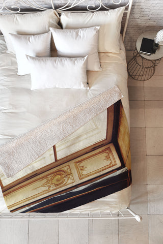 Happee Monkee French Doors Fleece Throw Blanket