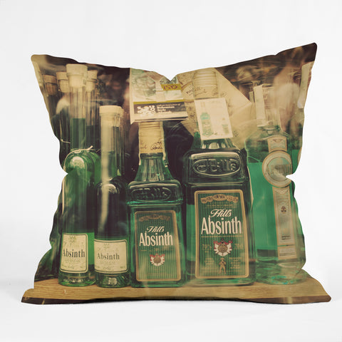 Happee Monkee Green Fairy Outdoor Throw Pillow