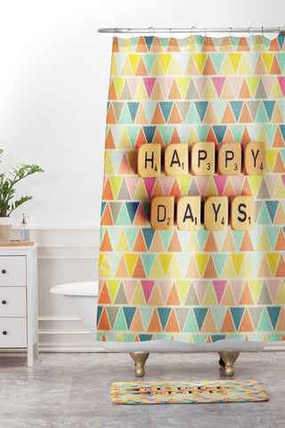 Happee Monkee Happy Days Shower Curtain And Mat