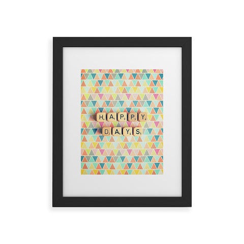 Happee Monkee Happy Days Framed Art Print