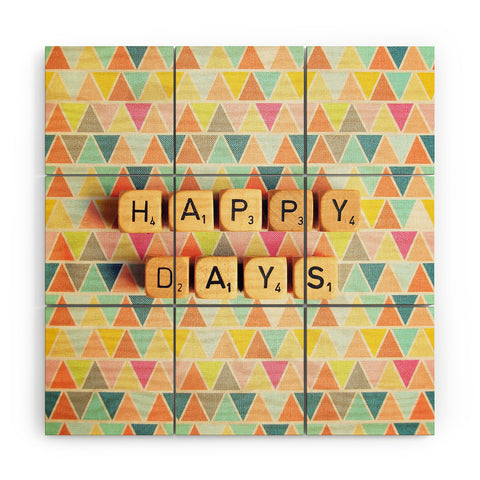 Happee Monkee Happy Days Wood Wall Mural