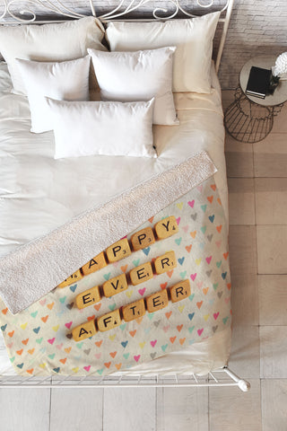 Happee Monkee Happy Ever After Fleece Throw Blanket