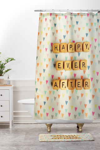 Happee Monkee Happy Ever After Shower Curtain And Mat