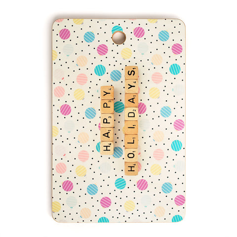 Happee Monkee Happy Holiday Baubles Cutting Board Rectangle