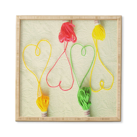Happee Monkee Heart Strings Framed Wall Art