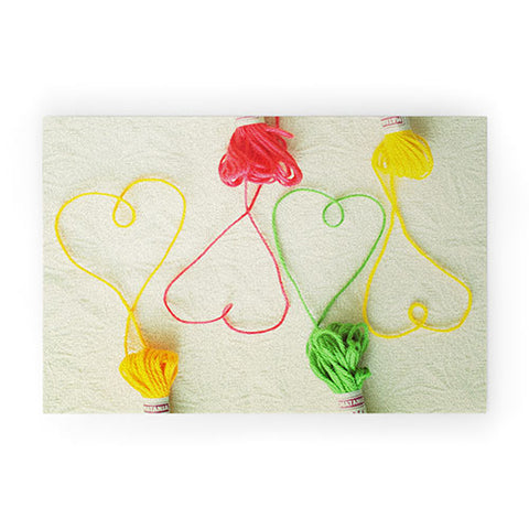 Happee Monkee Heart Strings Welcome Mat