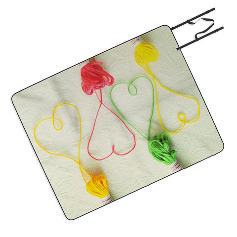 Happee Monkee Heart Strings Picnic Blanket