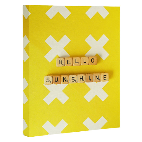 Happee Monkee Hello Sunshine Scrabble Art Canvas