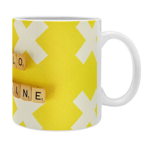 Happee Monkee Hello Sunshine Scrabble Coffee Mug