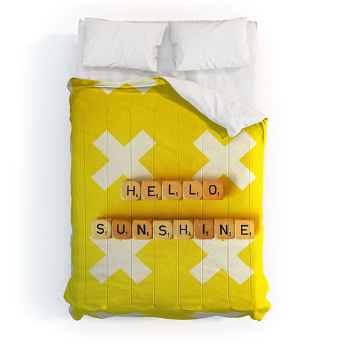 Happee Monkee Hello Sunshine Scrabble Comforter