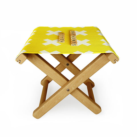 Happee Monkee Hello Sunshine Scrabble Folding Stool