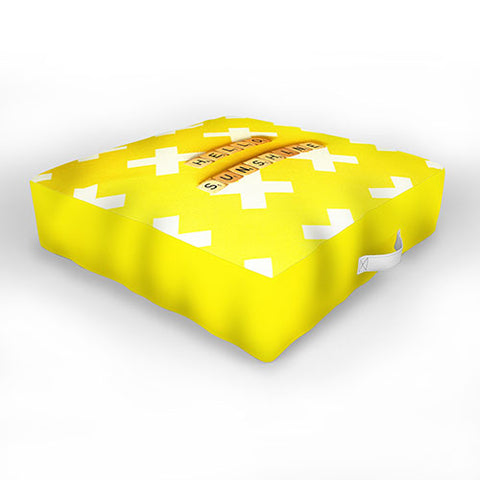 Happee Monkee Hello Sunshine Scrabble Outdoor Floor Cushion