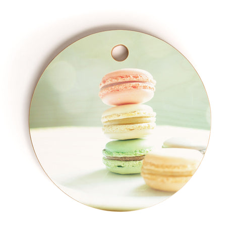 Happee Monkee Hmmm Macaroons Cutting Board Round