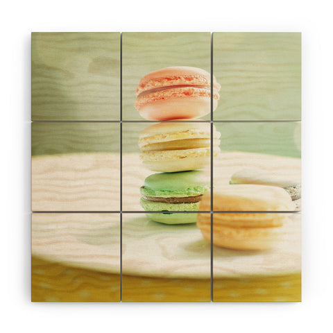 Happee Monkee Hmmm Macaroons Wood Wall Mural