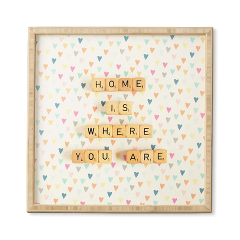 Happee Monkee Home Where You Are Framed Wall Art
