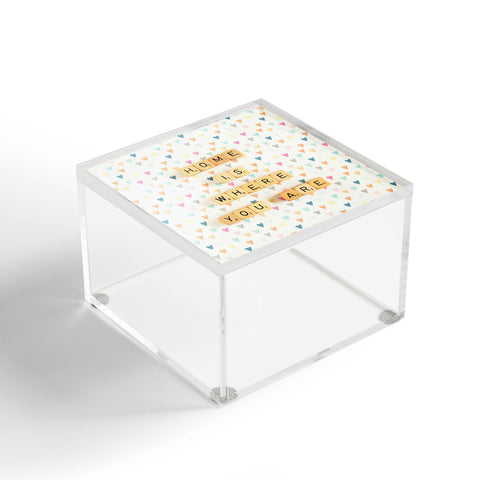Happee Monkee Home Where You Are Acrylic Box