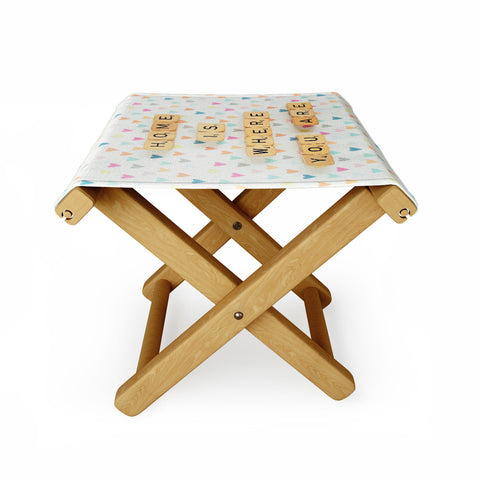 Happee Monkee Home Where You Are Folding Stool