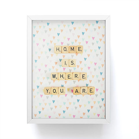 Happee Monkee Home Where You Are Framed Mini Art Print