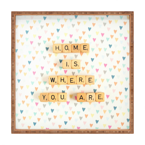 Happee Monkee Home Where You Are Square Tray
