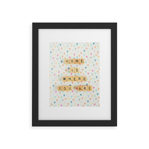 Happee Monkee Home Where You Are Framed Art Print