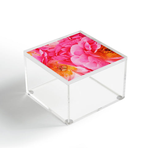 Happee Monkee Hot Pink Peony Acrylic Box