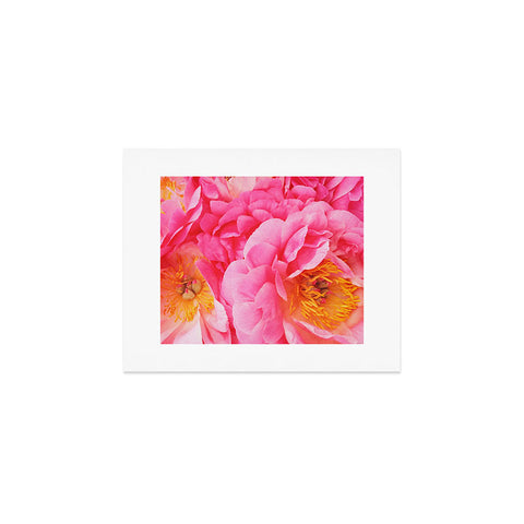 Happee Monkee Hot Pink Peony Art Print