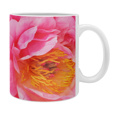 Happee Monkee Hot Pink Peony Coffee Mug